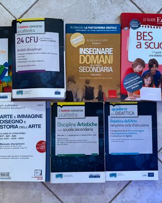 Libri concorso scuola Arte A01 A17 A54 – 7 volumi