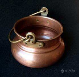 Pentola bollitore in rame vintage '30-'50
