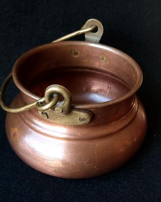 Pentola bollitore in rame vintage '30-'50