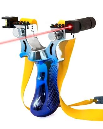 Fionda con mirino laser e livello 