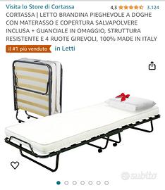 Letto pieghevole branda