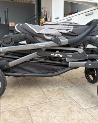 Passeggino gemellare Peg Perego Duette Piroet grey
