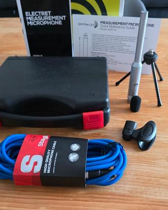 MICROFONO DA MISURA DAYTON AUDIO EMM-6 CALIBRATO