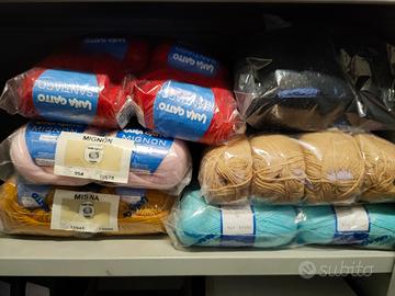 lotto stock gomitoli lana 6 pacchi