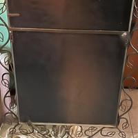 Specchio vintage in ferro battuto-stile floreale