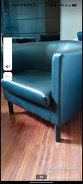 Poltroncine pelle nera Ikea 