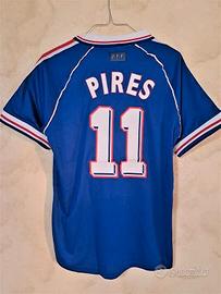 Maglia Francia PIRES mondiali 1998 tg. L Nazionale