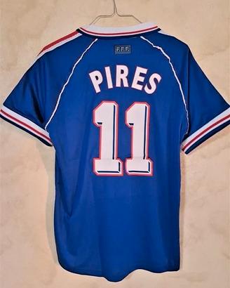 Maglia Francia PIRES mondiali 1998 tg. L Nazionale