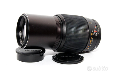 KONICA HEXAR AR 200mm 4 Tele Obiettivo per Reflex