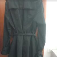 trench donna nero