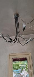 set lampadario e 3 aplique
