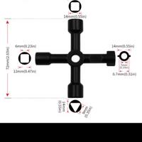 chiave multifunzione contatore gas acqua 