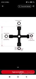 chiave multifunzione contatore gas acqua 