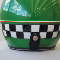 Casco AGV Jet fibra cafe' racer green XS donna