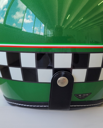 Casco AGV Jet fibra cafe' racer green XS donna