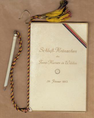 Wildon corso danza 1913 carnet ballo (CR57)