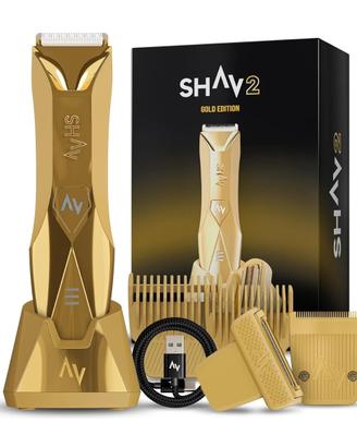 Shav Gold rasoio corpo uomo IPX7 senza fili