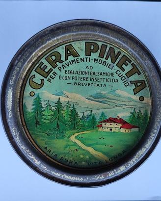 Scatola latta cera Pineta