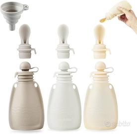 Set 3 sacchetti in silicone per pappe PandaEar+