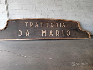 INSEGNA RISTORANTE DA MARIO