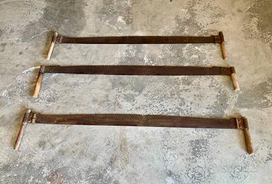 Antiche Seghe da Legna a Due Manici