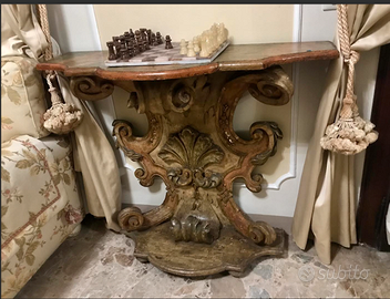 daVILLAveneta900anticaCONSOLErococo"GILTWOOD" '800