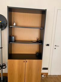 Scrivania e libreria