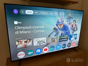 TCL Smart TV 55" 4K HDR10+ New 2025 7 MESI DI VITA