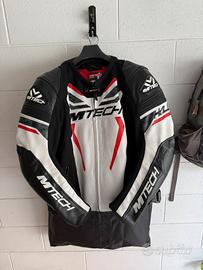 Giacca moto uomo Mtech in pelle