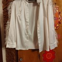 Camicia con piume 