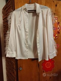 Camicia con piume 