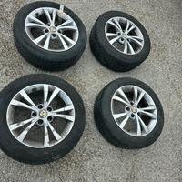 4 cerchi e gomme termiche da 16 pollici alfa fiat