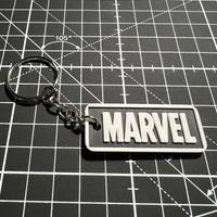 Portachiavi Logo Marvel Versione Venom Nero Bianco