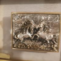 quadro Lastra Argento 800 - quadretto vintage 