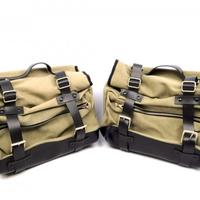 BORSE LATERALI CANVAS GUZZI CON SGANCIO RAPIDO