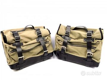 BORSE LATERALI CANVAS GUZZI CON SGANCIO RAPIDO