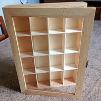 Bacheca in legno e vetro