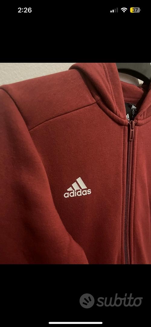 Felpa adidas outlet bordeaux ragazza