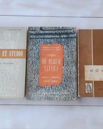 3 Libri Classici Latini e Greci (Anni 58/60/61)