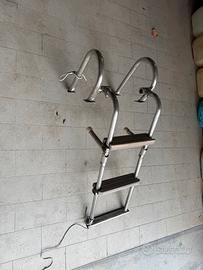 Scalette inox pieghevole e a scomparsa per barca