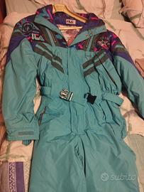 tuta da sci completa anni 90 Fila
