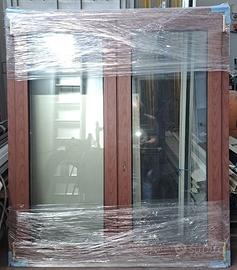 Finestra 2 ante e ribalta in aluminio T.Termico