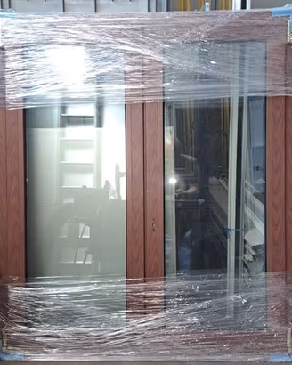 Finestra 2 ante e ribalta in aluminio T.Termico
