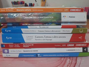 libri scolastici  primo anno  liceo 