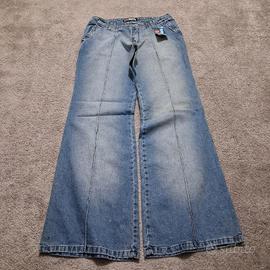 Vintage 2000s jeans donna a PALAZZO Vita bassa 
