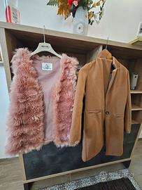 Gilet in pelliccia +Cappotto 