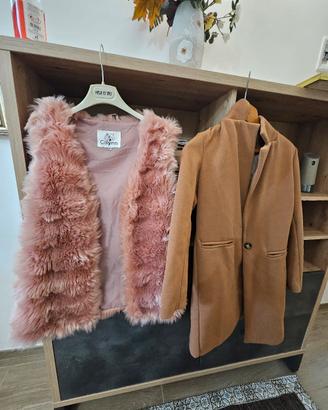 Gilet in pelliccia +Cappotto 
