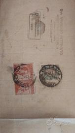 Regno, raccomandata, storia postale, Catania