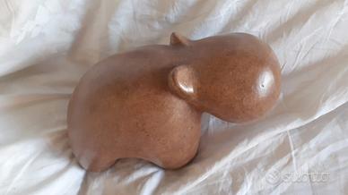 Ippopotamo in legno