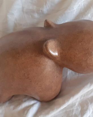 Ippopotamo in legno